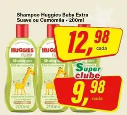 Rede Supermarket Shampoo Huggies Baby Extra Suave ou Camomila - 200ml oferta
