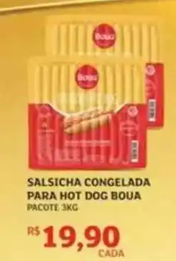 Assaí Atacadista Salsicha Congelada Para Hot Dog Boua oferta