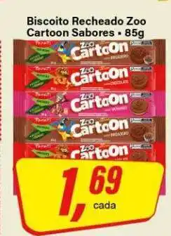 Rede Supermarket Biscoito Recheado Zoo Cartoon Sabores oferta