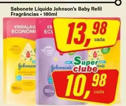 Rede Supermarket Sabonete Líquido Johnson's Baby Refil Fragrâncias oferta