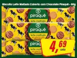 Rede Supermarket Biscoito Leite Maltado Coberto com Chocolate Piraquê oferta