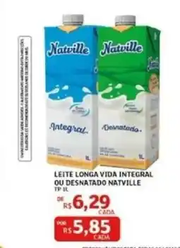 Assaí Atacadista LEITE LONGA VIDA INTEGRAL OU DESNATADO NATVILLE TP 1L oferta