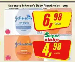 Rede Supermarket Sabonete Johnson's Baby Fragrâncias oferta