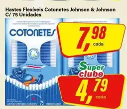 Rede Supermarket Hastes Flexíveis Cotonetes Johnson & Johnson C/ 75 Unidades oferta