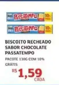 Assaí Atacadista Biscoito Recheado Sabor Chocolate Passatempo oferta