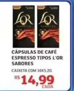 Assaí Atacadista CÁPSULAS DE CAFÉ ESPRESSO TIPOS L'OR SABORES oferta