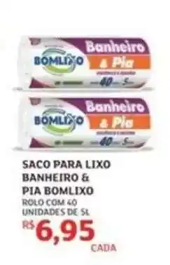 Assaí Atacadista SACO PARA LIXO BANHEIRO & PIA BOMLIXO oferta