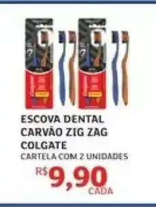 Assaí Atacadista ESCOVA DENTAL CARVÃO ZIG ZAG COLGATE oferta
