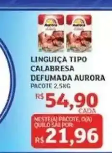 Assaí Atacadista Linguiça Tipo Calabresa Defumada Aurora oferta