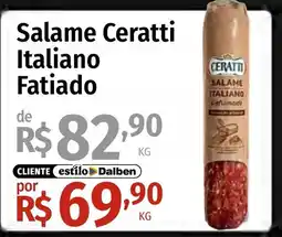 Supermercado Dalben Salame Ceratti Italiano Fatiado oferta