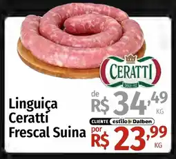 Supermercado Dalben Linguiça Ceratti Frescal Suina oferta