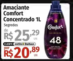 Supermercado Dalben Amaciantes comfort concentrado 1l oferta