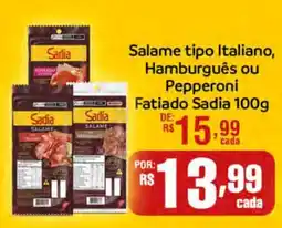 Supermercado Dalben Salame tipo italiano, hamburguês ou pepperoni oferta