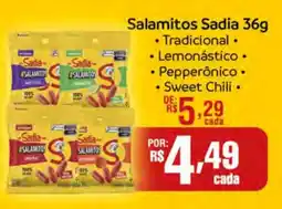 Supermercado Dalben Salamitos sadia 36g oferta