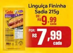 Supermercado Dalben Linguiça Fininha Sadia oferta