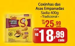 Supermercado Dalben Coxinhas das Asas Empanadas Sadia oferta