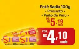 Supermercado Dalben Patê Sadia oferta