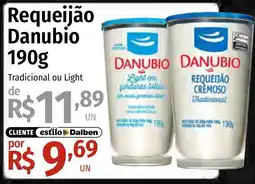 Supermercado Dalben Requeijão Danubio oferta