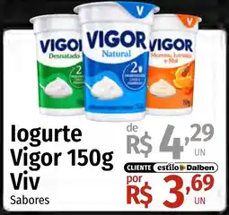 Supermercado Dalben logurte vigor 150g viv sabores oferta