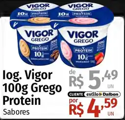 Supermercado Dalben log. vigor 100g grego protein sabores oferta