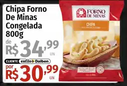Supermercado Dalben chipa forno de minas congelada oferta