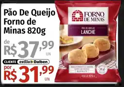 Supermercado Dalben pão de queijo forno de minas oferta