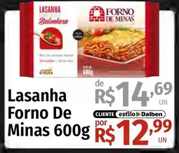 Supermercado Dalben Lasanha forno de minas oferta