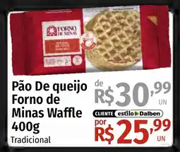 Supermercado Dalben Pão De queijo Forno de Minas Waffle Tradicional oferta