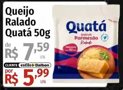 Supermercado Dalben Queijo ralado quatá oferta