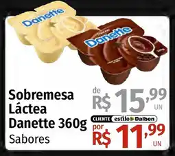 Supermercado Dalben Sobremesa Láctea Danette 360g Sabores oferta