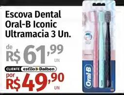 Supermercado Dalben Escova Dental Oral-B Iconic Ultramacia oferta