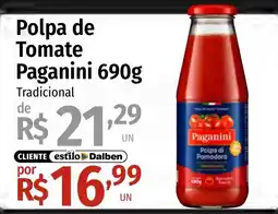 Supermercado Dalben Polpa de Tomate Paganini Tradicional oferta
