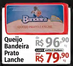 Supermercado Dalben Queijo bandeira prato lanche oferta