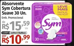 Supermercado Dalben Absorvente sym cobertura suave oferta