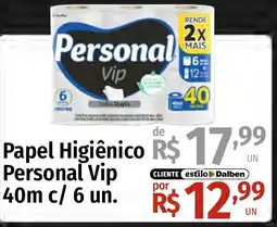 Supermercado Dalben Papel Higiênico Personal Vip oferta