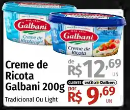 Supermercado Dalben Creme de Ricota Galbani oferta