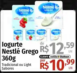 Supermercado Dalben logurte nestlé grego oferta