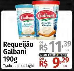 Supermercado Dalben Requeijão Galbani oferta