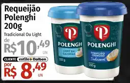 Supermercado Dalben Requeijão Polenghi oferta
