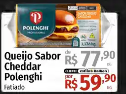 Supermercado Dalben Queijo Sabor Cheddar Polenghi oferta