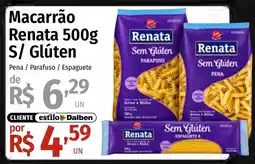 Supermercado Dalben Macarrão renata s/ glúten oferta