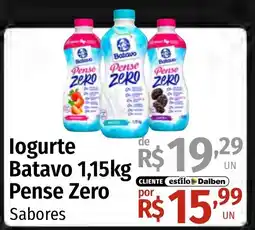 Supermercado Dalben logurte batavO pense zero sabores oferta