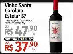Supermercado Dalben Vinho Santa Carolina Estelar 57 oferta