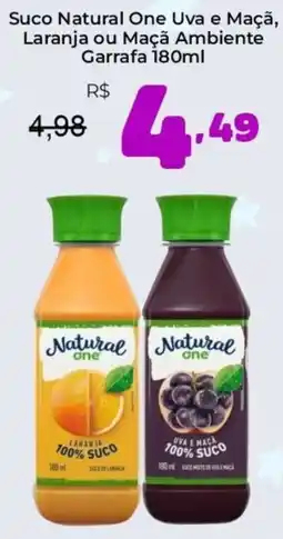 Unicompra Suco natural one uva e maçã, laranja ou maçã ambiente oferta
