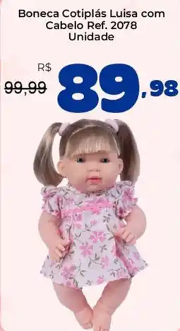 Unicompra Boneca Cotiplás Luisa com Cabelo oferta