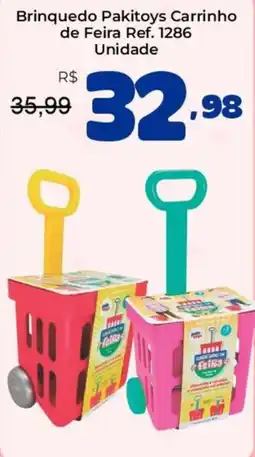 Unicompra Brinquedo Pakitoys Carrinho de Feira oferta