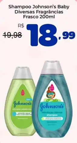Unicompra Shampoo johnson's baby diversas fragrâncias oferta