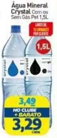 Rede Bom Lugar Água Mineral Crystal Com ou Sem Gás Pet 1,5L oferta
