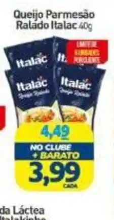 Rede Bom Lugar Queijo Parmesão Ralado Italac oferta