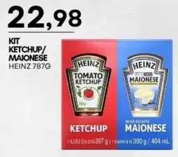 Mercadão Atacadista Kit ketchup/maionese heinz 787g oferta